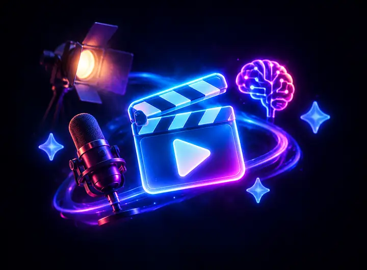 Icono de la función de herramientas de video con IA