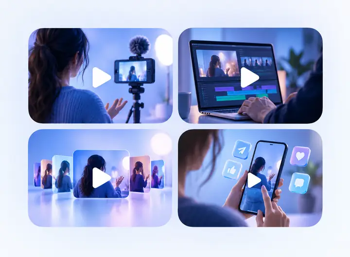 Icono de la función de flujo de trabajo de video
